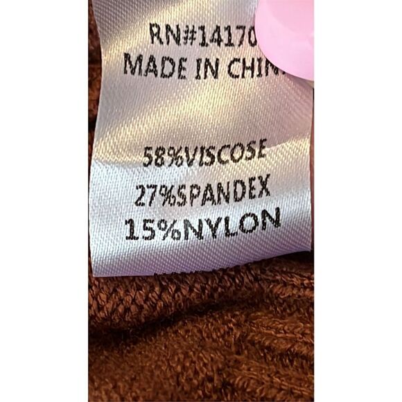 143 Story by Line Up Women’s M Crewneck LS Tunic Top in Pumpkin - Picture 8 of 11